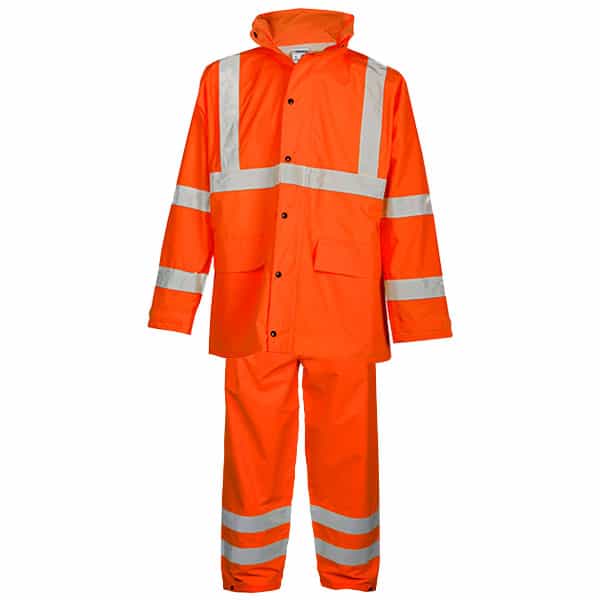 Kishigo Full Rainsuit 2 Kishigo Safety Orange Rain Suit