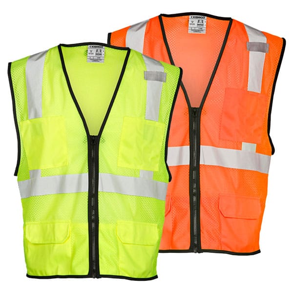 Kishigo - Economy 6-Pocket Mesh Vest 1 Kishigo Economy Safety Vest