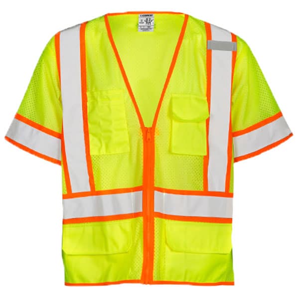 Kishigo - Ultra-Cool Mesh Surveyor's Vest 2 Kishigo Ultra Cool Safety Green Surveyors Vest