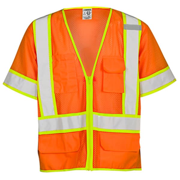 Kishigo - Ultra-Cool Mesh Surveyor's Vest 3 Kishigo Ultra Cool Mesh Surveyors Vest