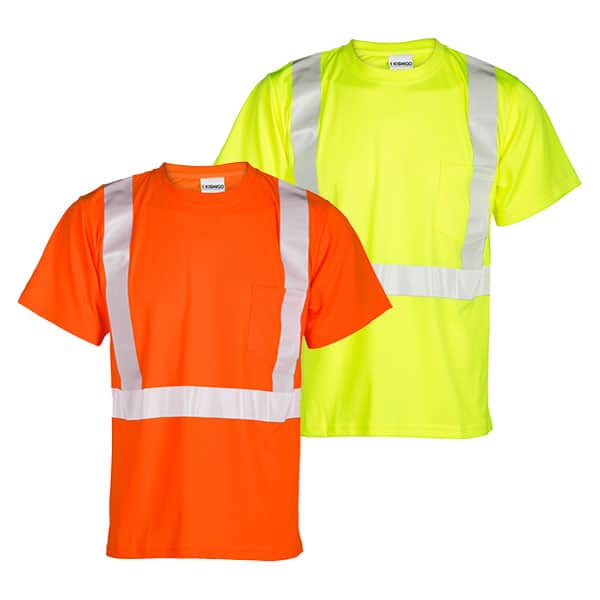 Kishigo High Performance Class 2 Microfiber T-Shirt 1 Kishigo Class 2 Safety Shirts