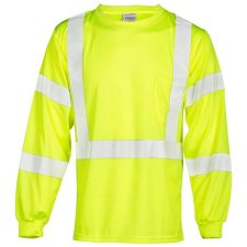 Safety Green Long Sleeve Reflective Shirt