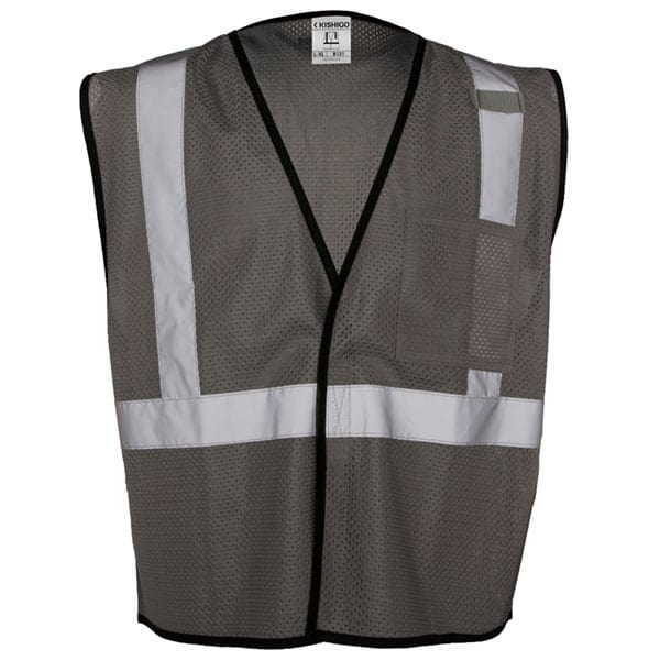 Kishigo Grey Non-ANSI Vest 1 Grey Non-ANSI Safety Vest
