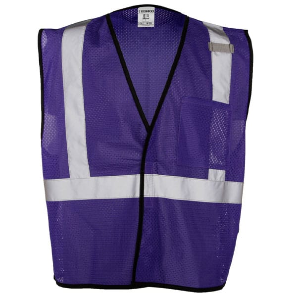 Kishigo Purple Non-ANSI Vest 1 Purple Non-ANSI Safety Vest