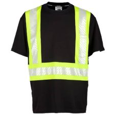 Kishigo Non-ANSI Black Enhanced Visibility Pocket T-Shirt
