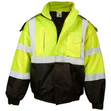 Kishgo Safety Green Bomber Jacket
