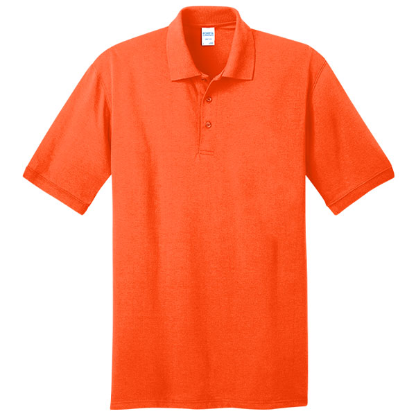 Port & Company Pocket Polo Safety Shirt 3 KP55P Pocket Polo Safety Orange