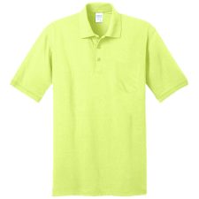 KP55P Pocket Polo Safety Green