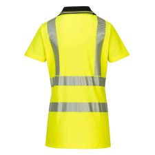 Womens Hi Vis Polo - Rear View