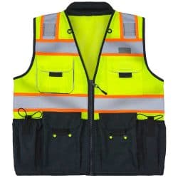 Max490 Safety Green Surveyors Vest