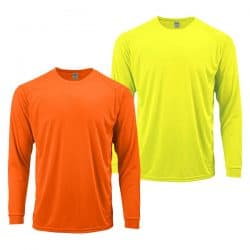 Hi Vis Long Sleeve Dry Fit Shirts