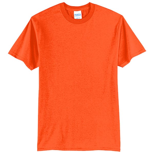 Port & Company Core Blend Safety Tee 3 Safety Orange Shirt