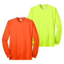 Safety Shirts 57 Port & Company Long Sleeve Tall T-Shirt