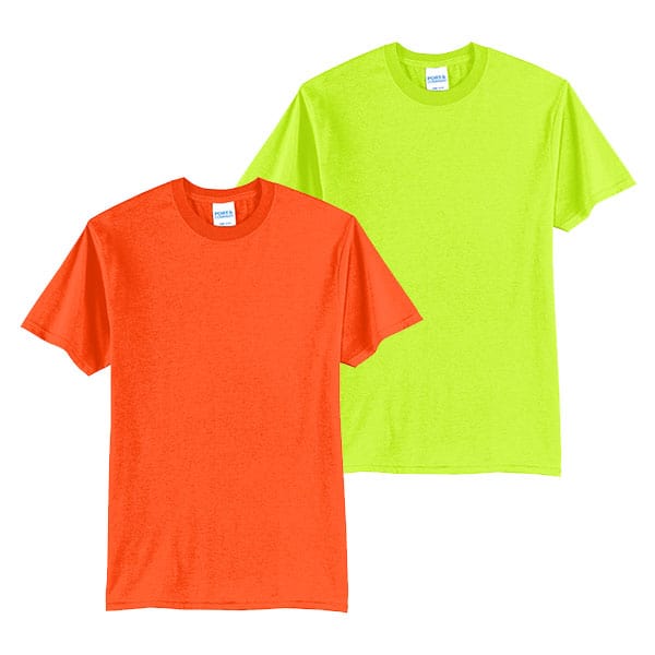 Port & Company PC55T Tall Short Sleeve Safety Shirt 1 Port and Company Tall Safety Shirts