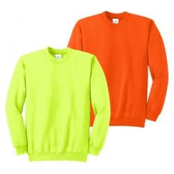Port & Company Crewneck Safety Sweatshirts