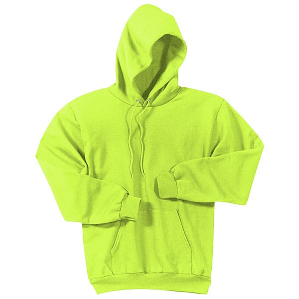 Port & Company Safety Fleece Pullover Hooded Sweatshirt 3 Hooded Sweatshirt in Safety Green