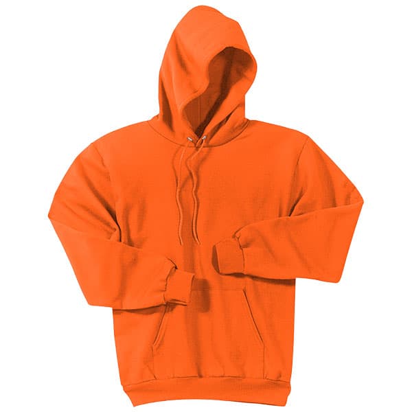 Port & Company Tall Safety Hooded Sweatshirt 3 Tall Safety Orange Hooded Safety Sweatshirt