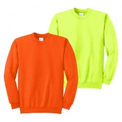 Port and Company Tall Crewneck Safety Sweatshirts