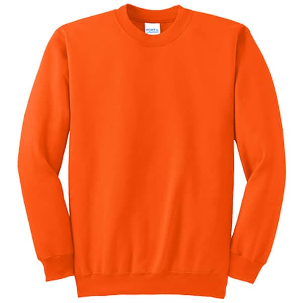 Tall Safety Orange Crewneck Sweatshirt