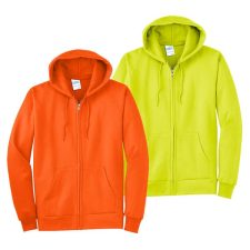 Port & Company Safety Fleece Full-Zip TALL Hooded Sweatshirt