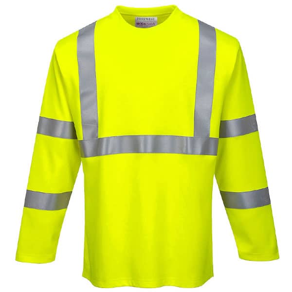 Portwest Flame Resistant Class 3 Long Sleeve Safety Shirt 1 Portwest Fire resistant long sleeve safety shirt