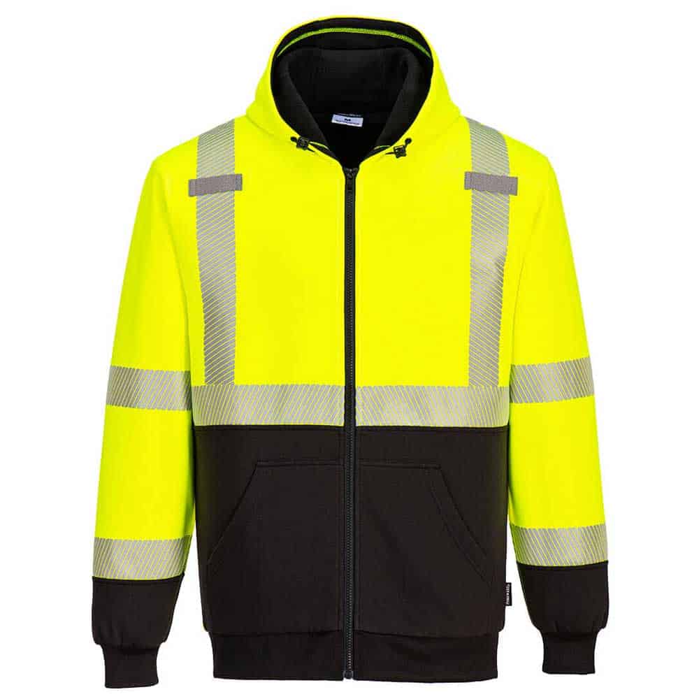 Portwest Class 3 Thermal Zipped Hoodie 1 Portwest Thermal Safety Sweatshirt
