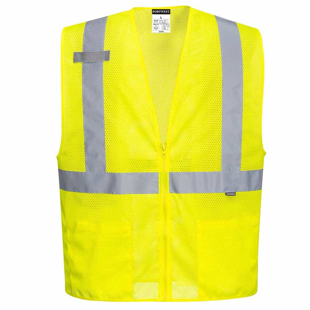 Portwest Class 2 Economy Zipper Mesh Vest 1 Portwest Class 2 Economy Safety Vest
