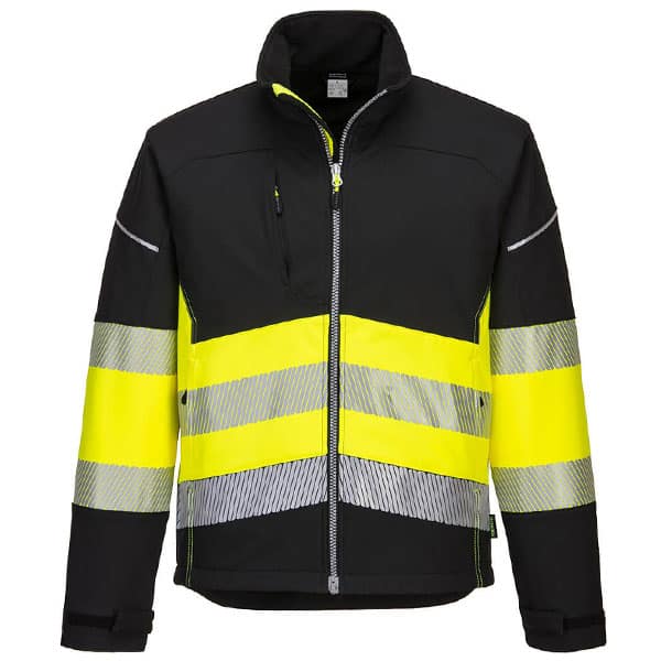 Portwest PW375 Class 1 Softshell Jacket 1 Portwest Softshell Safety Jacket