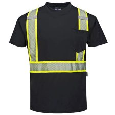 Portwest S396 Black Short Sleeve Non-ANSI Shirt