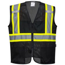 Portwest Iona Plus Black Mesh Vest