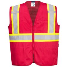 Portwest Iona Plus Red Mesh Vest