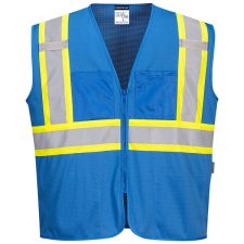 Portwest Iona Plus Blue Mesh Vest