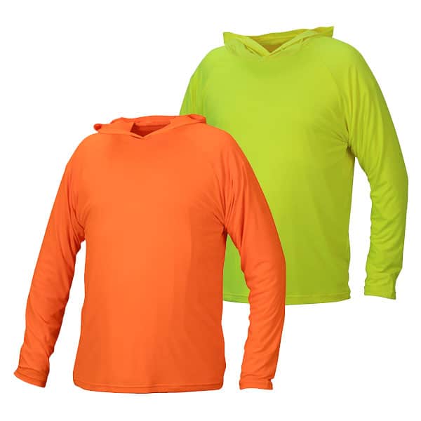 Pyramex High Visibility Long Sleeve Hooded Shirt 1 pyramex hooded shirt