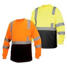 Pyramex Hi-Vis – Black Bottom Safety T-Shirt – ANSI Class 3