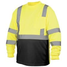 Pyramex Hi-Vis - Black Bottom Safety T-Shirt - ANSI Class 3