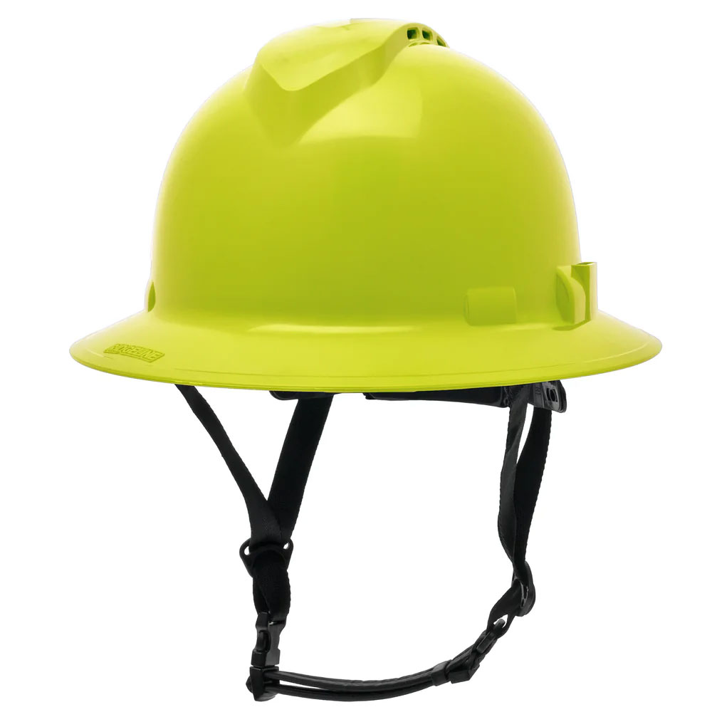 Pyramex Ridgeline T2 Full Brim Hard Hat 1 Ridgeline Type 2 Vented Hard Hat in Safety Green