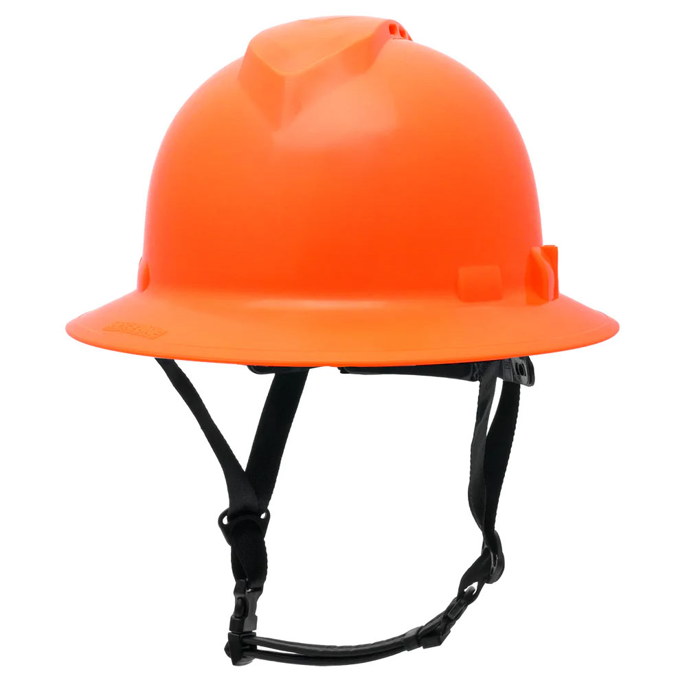 Pyramex Ridgeline T2 Full Brim Hard Hat 8 Ridgeline Type 2 Vented Hard Hat in Safety Orange