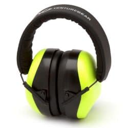 Pyramex Venturegear Soft Foam Earmuffs - Safety Green