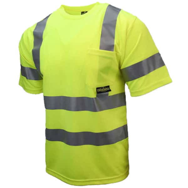 Radians Class 3 Short Sleeve Shirt 2 Radians Class 3 Short Sleeve t-Shirt safety green