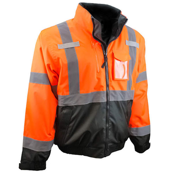 Radians Safety Three-In-One Bomber Jacket 2 Radians Safety Orange Bomber Jacket