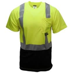 Radians Black Bottom Class 2 Safety Green Shirt
