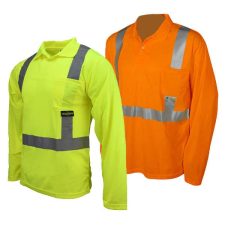 Radians Safety Long Sleeve Pocket Polo