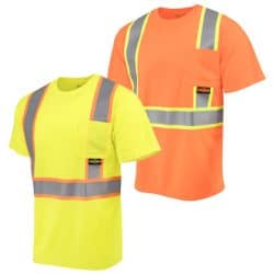 hi vis radians contrast trim short sleeve shirt