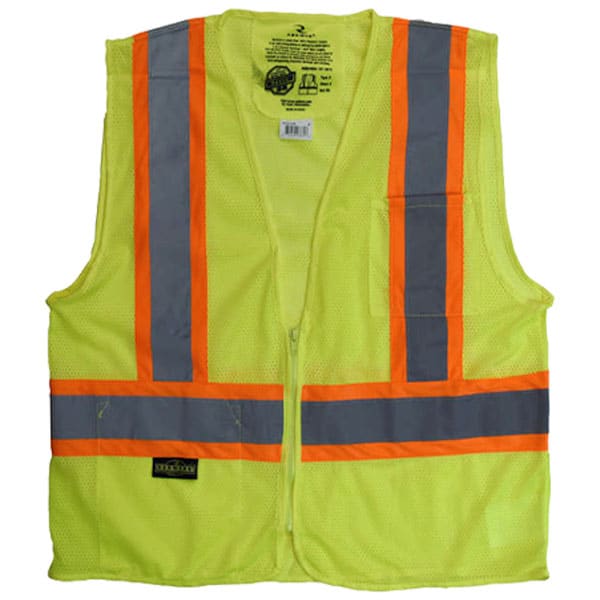 Radians SV225 Class 2 Self Extinguishing Two-Tone Safety Vest 2 Radians SV225 Class 2 Self Extinguishing Two-Tone Safety Green Vest