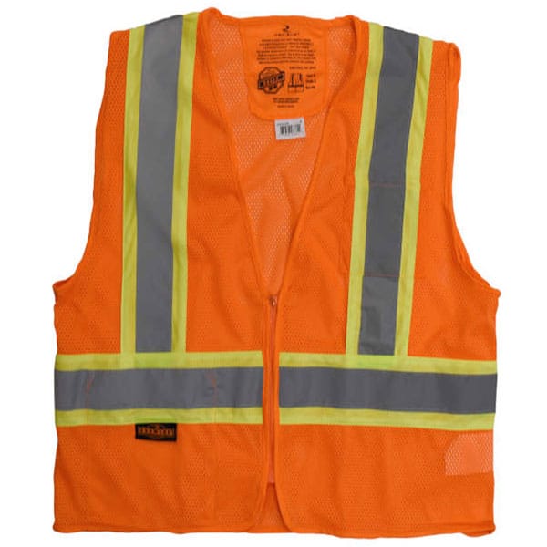 Radians SV225 Class 2 Self Extinguishing Two-Tone Safety Vest 3 Radians SV225 Class 2 Self Extinguishing Two-Tone Safety Orange Vest