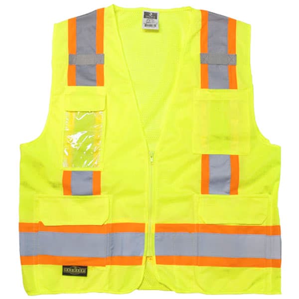 Radians Class 2 Two Tone Surveyor Safety Vest 2 Radians Class 2 Surveyors Vest in Safety Green