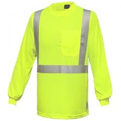 RAF Long Sleeve Class 2 Safety Green Shirt