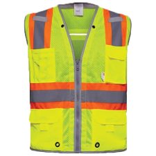 RAF Safety Green Vest with Contrast Trim