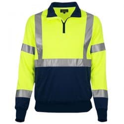 Quarter Zip Safety Green Fleece