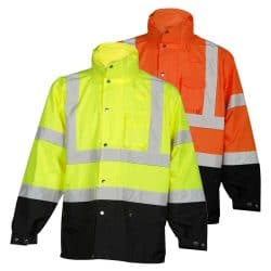 Kishigo Storm Cover Hi Vis Class 3 Rainwear Jacket